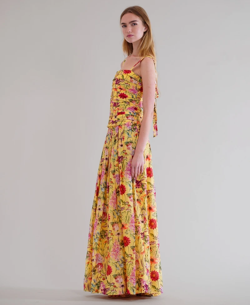 julia jordan Women's Square Neck Maxi Dress