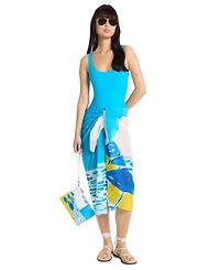 Michael Kors Women's Printed Woven Beach Cover-Up Sarong