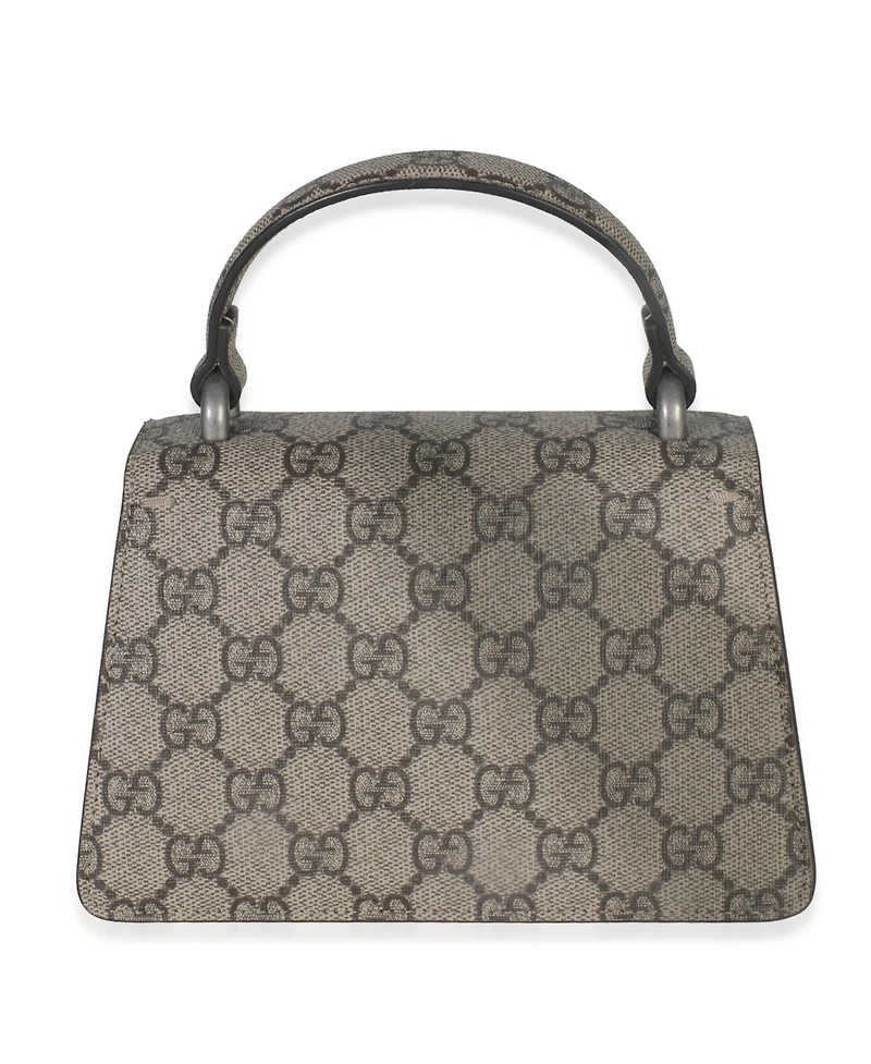 Pre-Owned Gucci Beige Gg Supreme Canvas Mini Dionysus Top Handle Bag