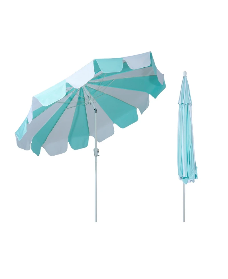 Mondawe 10 ft. Pagoda Patio Umbrella with Crank Lift and Tilt Adjustable