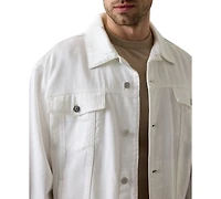 Guess Men's Regular-Fit Spread Collar Trucker Jacket
