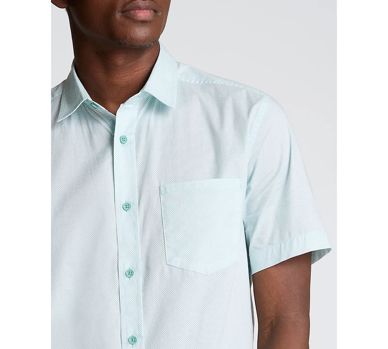 Kenneth Cole Men's Short-Sleeve Slim Fit Shirt