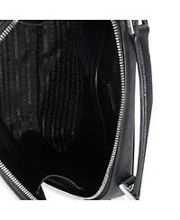 Pre-Owned Prada Black Saffiano Medium Brique Crossbody Bag