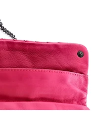 Pre-Owned Bottega Veneta Small Expandable Chain Crossbody Bag Intrecciato Nappa