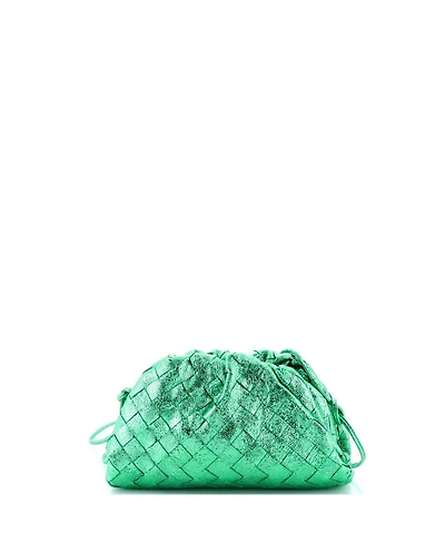 Pre-Owned Bottega Veneta Mini The Pouch Intrecciato Nappa