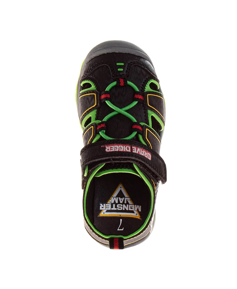 Monster Jam Little Boys Sport Sandals