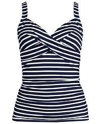 Lands' End Women's Dd-Cup Sweetheart Wrap Underwire Tankini Top