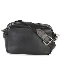 Pre-Owned Prada Black Pink Calfskin Banana Logo Crossbody Bag