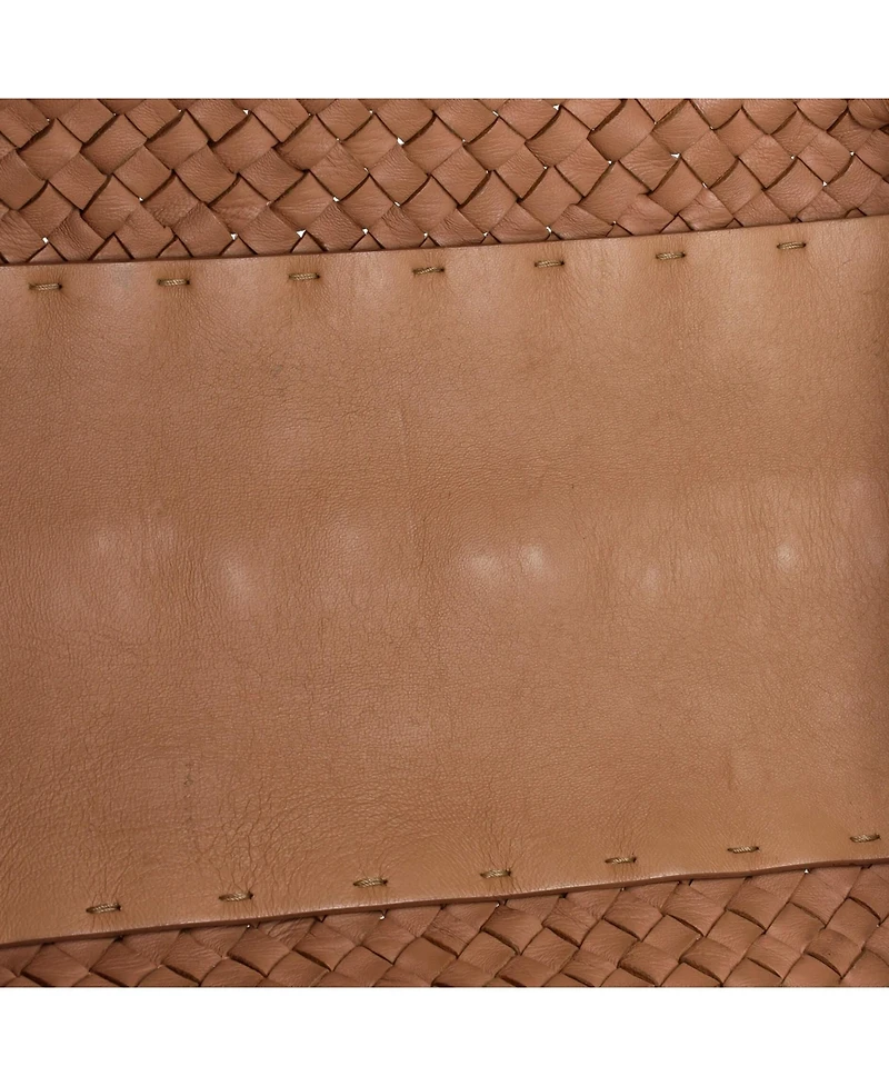 Pre-Owned Bottega Veneta Large Poussin Paillettes Cabat Handbag Intrecciato Nappa