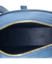 Pre-Owned Celine Mini Triomphe Oval Crossbody Bag Leather