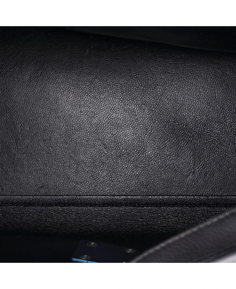 Pre-Owned Celine Small Trapeze Bag Leather with Patent
