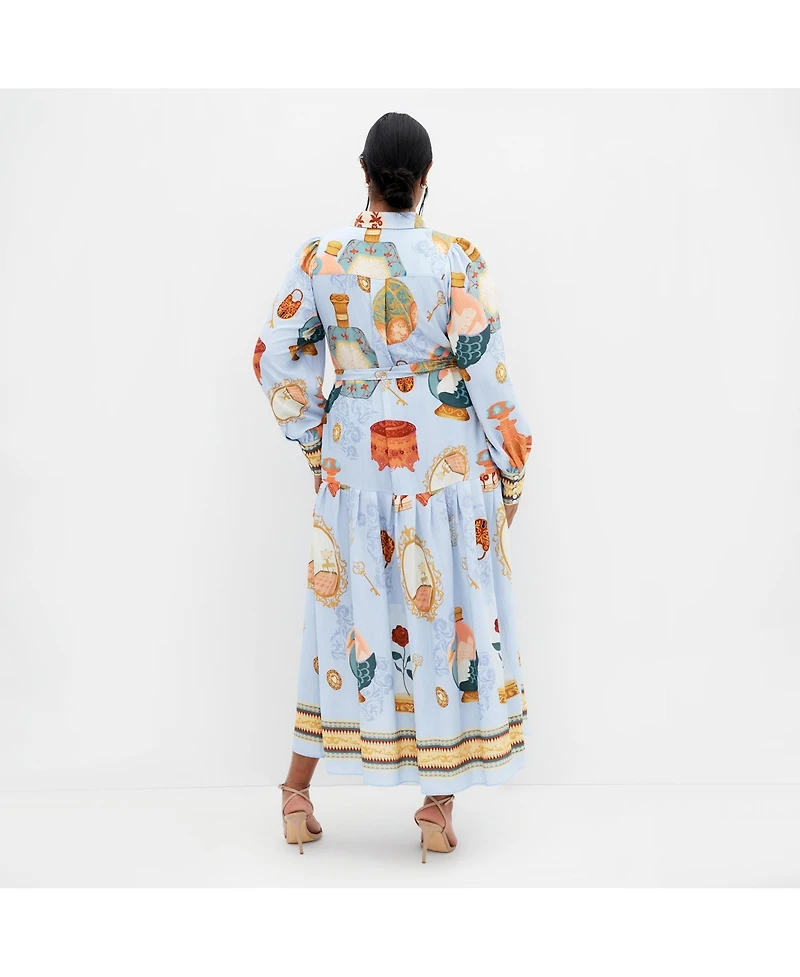 City Chic Women's Plus Stella Beauty Print Maxi Dress