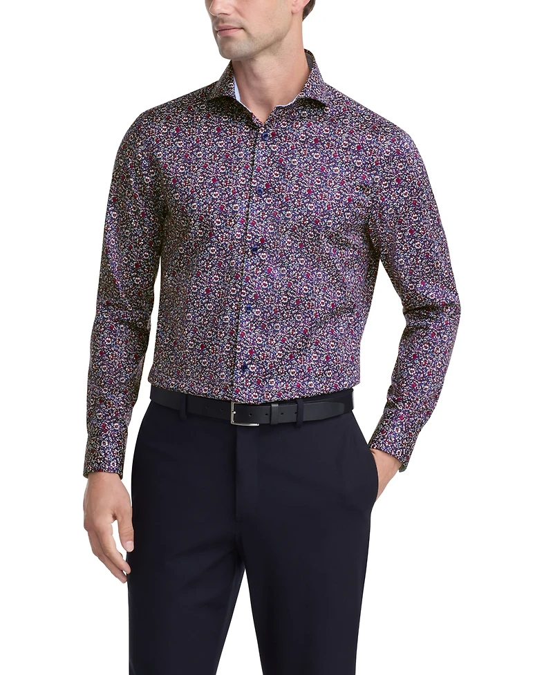 Ted Baker Men's Floral Print Slim Fit Dress Shirt