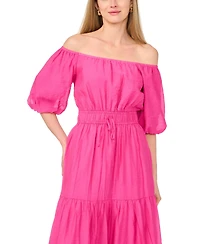 Vince Camuto Women's Off-The-Shoulder Tiered Maxi Dress