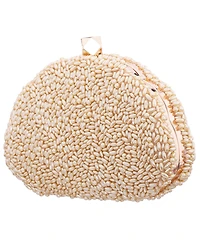 Nina Hera Beaded Shell Shaped Small Clutch Handbag