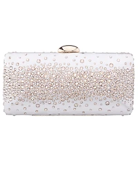 Nina Crystal Scatter Pattern Minaudiere Small Clutch Handbag