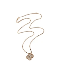 Pre-Owned Van Cleef & Arpels Van Cleef & Arpels Rose Gold Diamond Vintage Alhambra Pendant