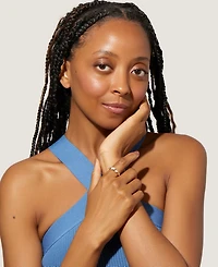 Ana Luisa Cubic Zirconia Rope Pave Twisted Ring