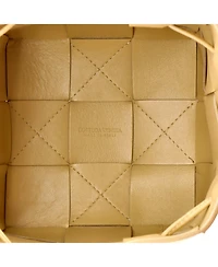 Pre-Owned Bottega Veneta Small Cassette Bucket Bag Maxi Intrecciato Leather