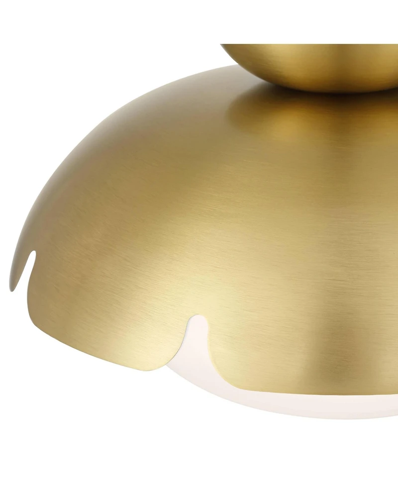 Possini Euro Design Possini Euro Mina 12" Wide Antique Brass Ceiling Light