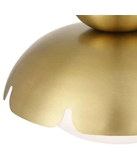 Possini Euro Design Possini Euro Mina 12" Wide Antique Brass Ceiling Light