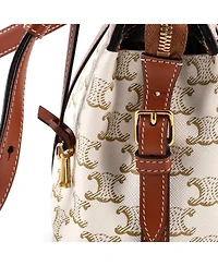 Pre-Owned Celine Small Teen Cabas De France Bag Triomphe Coated Canvas