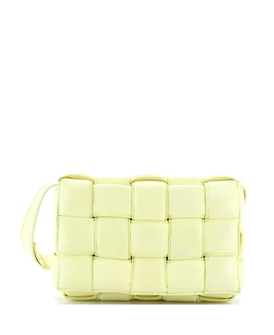 Pre-Owned Bottega Veneta Cassette Crossbody Bag Padded Maxi Intrecciato Leather