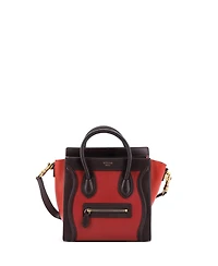 Pre-Owned Celine Nano Tricolor Luggage Bag Leather