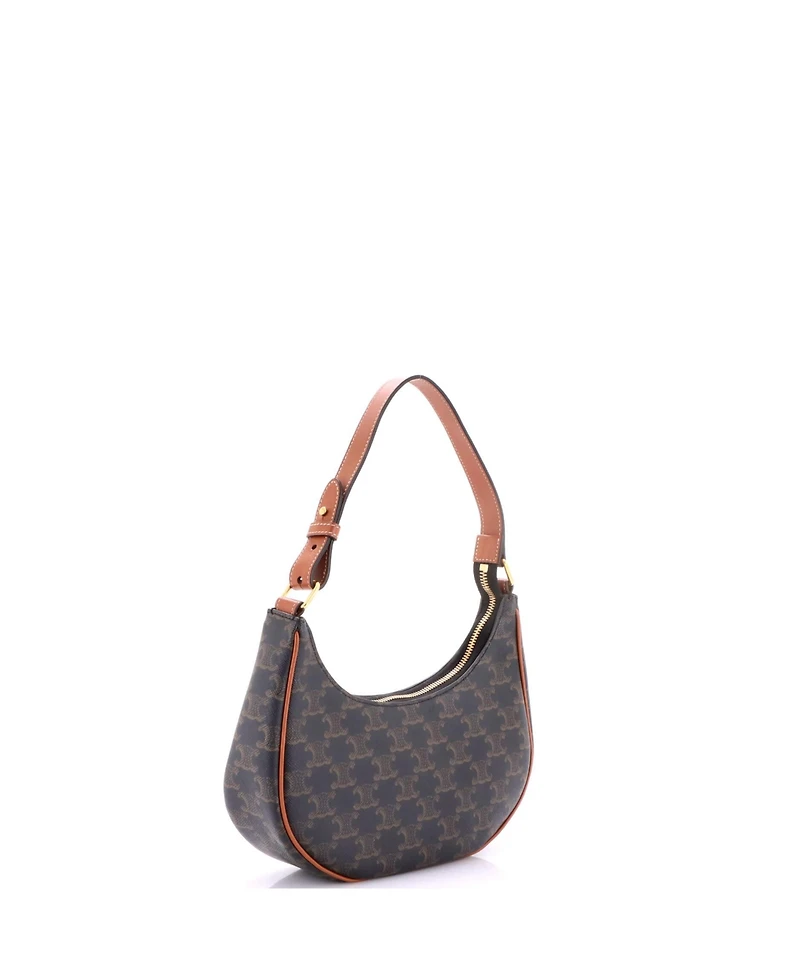 Pre-Owned Celine Ava Bag Triomphe Coated Canvas