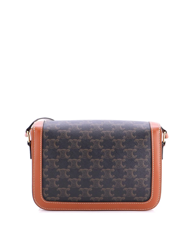 Pre-Owned Celine Medium Triomphe Shoulder Bag Triomphe Coated Canvas