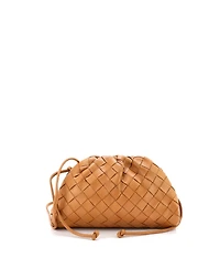 Pre-Owned Bottega Veneta Mini The Pouch Intrecciato Nappa