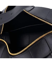 Pre-Owned Bottega Veneta Brick Cassette Shoulder Bag Maxi Intrecciato Leather