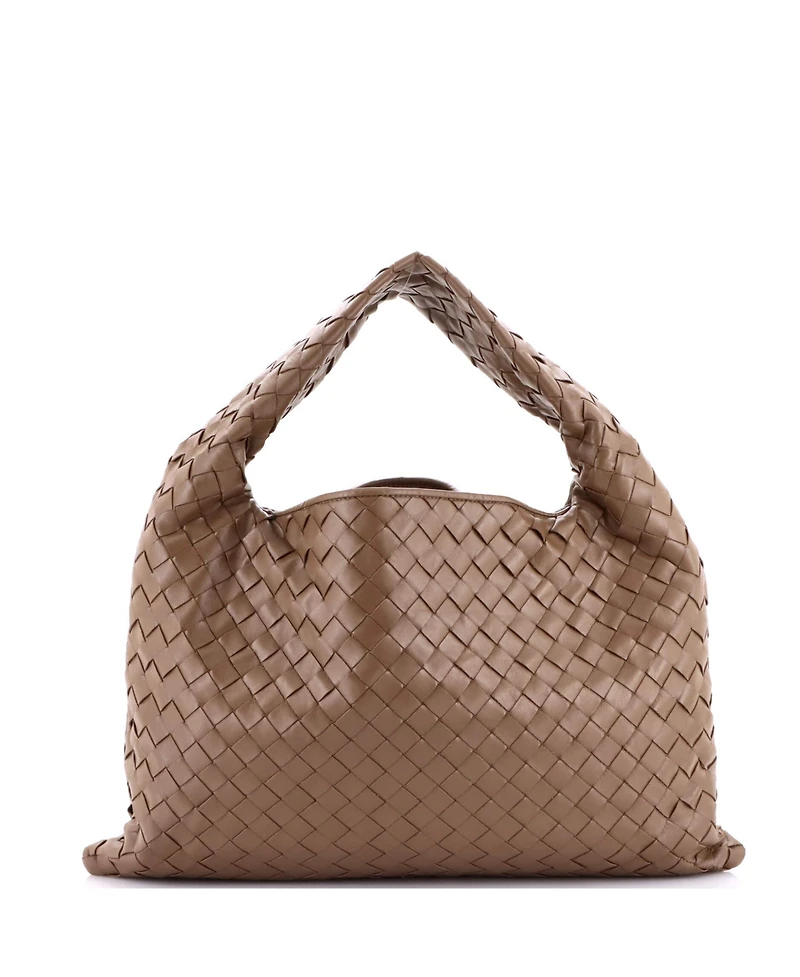 Pre-Owned Bottega Veneta Small Hop Hobo Intrecciato Leather