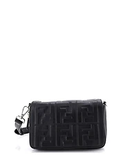 Pre-Owned Fendi Expandable Flap Bag Zucca Embossed Leather
