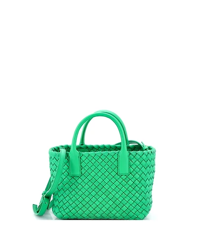 Pre-Owned Bottega Veneta Mini Cabat Tote Intrecciato Nappa