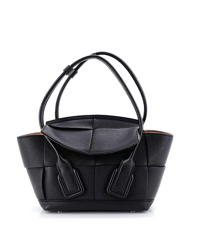 Pre-Owned Bottega Veneta Small Arco Bag Maxi Intrecciato Leather
