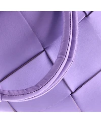 Pre-Owned Bottega Veneta Small Cassette Camera Crossbody Bag Maxi Intrecciato Leather