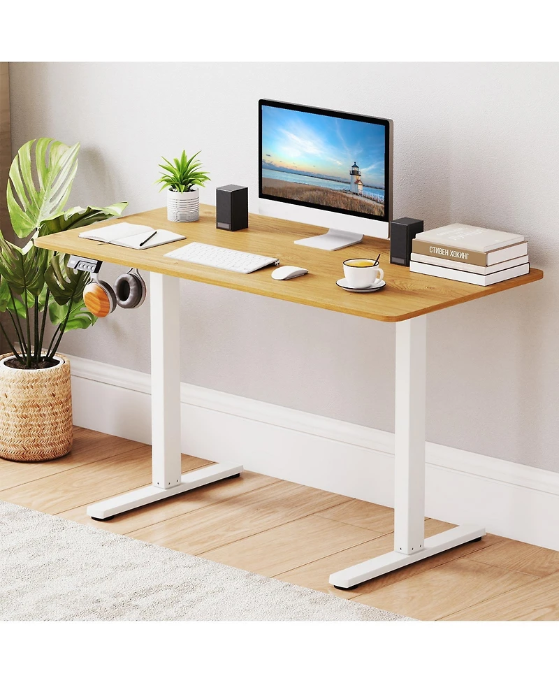 Sugift Electric Standing Desk Frame Height Adjustable with Led Display