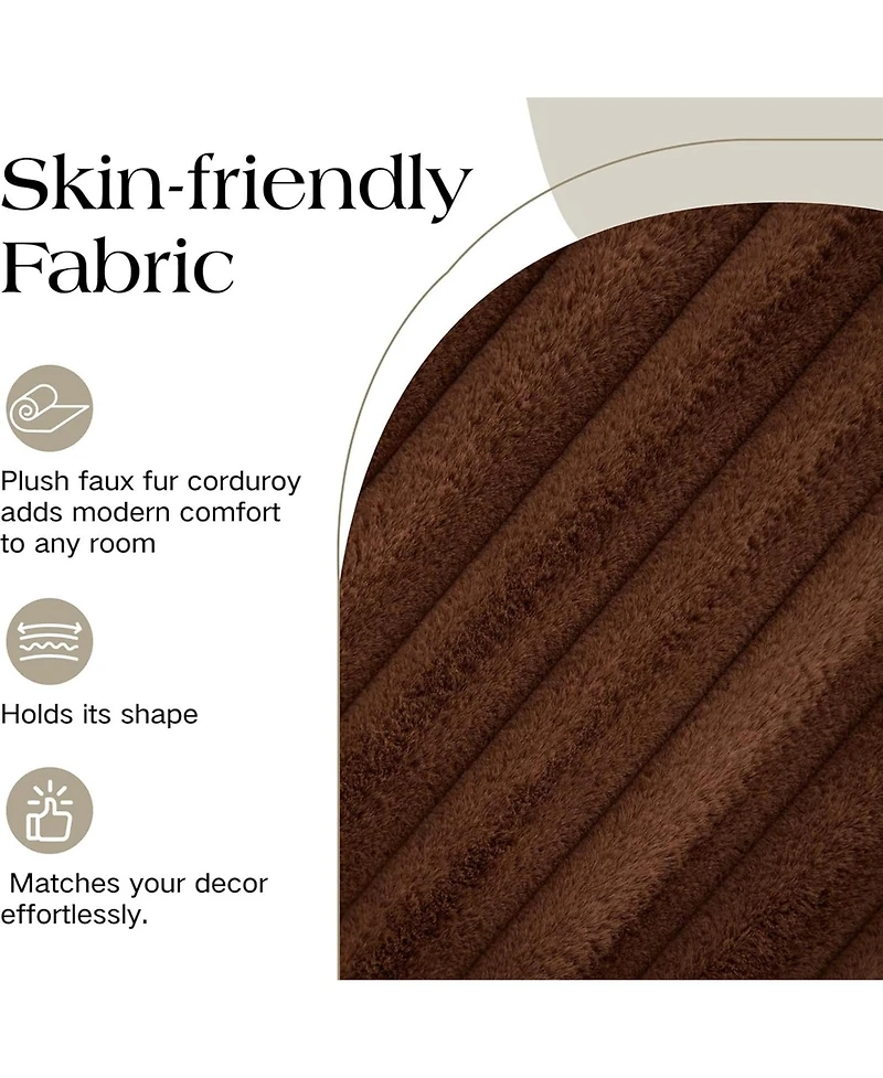 Rainsken 30.9" Wide Upholstered Round Ottoman