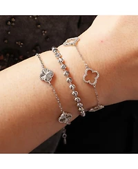 The Lovery Moon Bead Chain Bracelet Sterling Silver