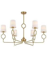 Possini Euro Design Pirouette 40"W Warm 6-Light Chandelier