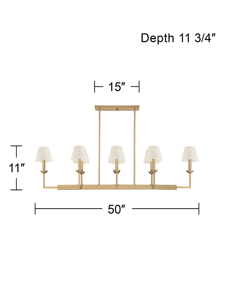 Possini Euro Design Kime 50"W 8-Light Island Chandelier