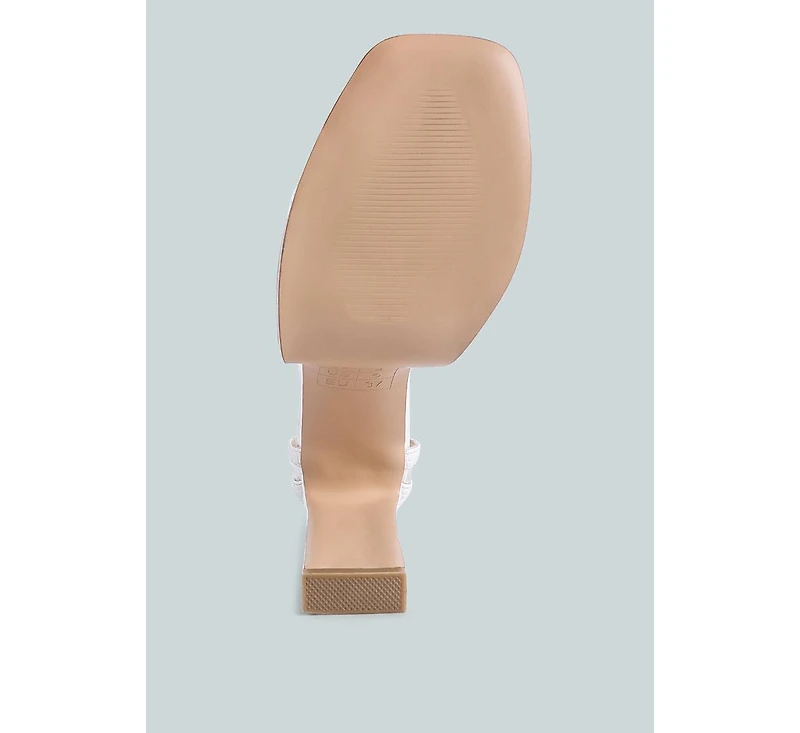 Cutlass High Heeled Chunky Sandals