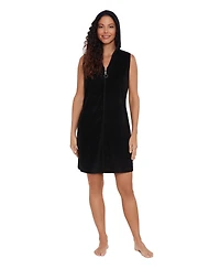 ShapeSolver Women's V-Neck Hooded Swim Cover Up Dress