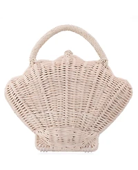 Nina Rattan Shell Minaudiere Small Clutch Handbag