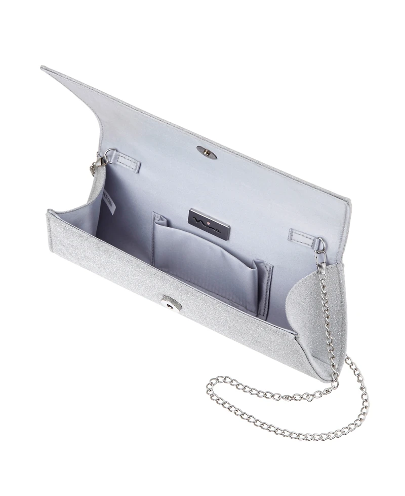 Nina Zoey Glitter Small Clutch Handbag