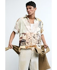 Desigual Men's Oriental patch shirt