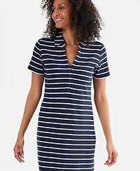 Style & Co Women's Striped Polo Dress, Macy's Exclusive
