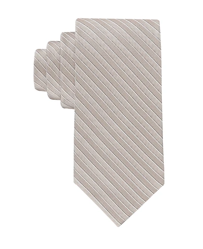 Calvin Klein Men's Classic Fit Manzon Striped Tie