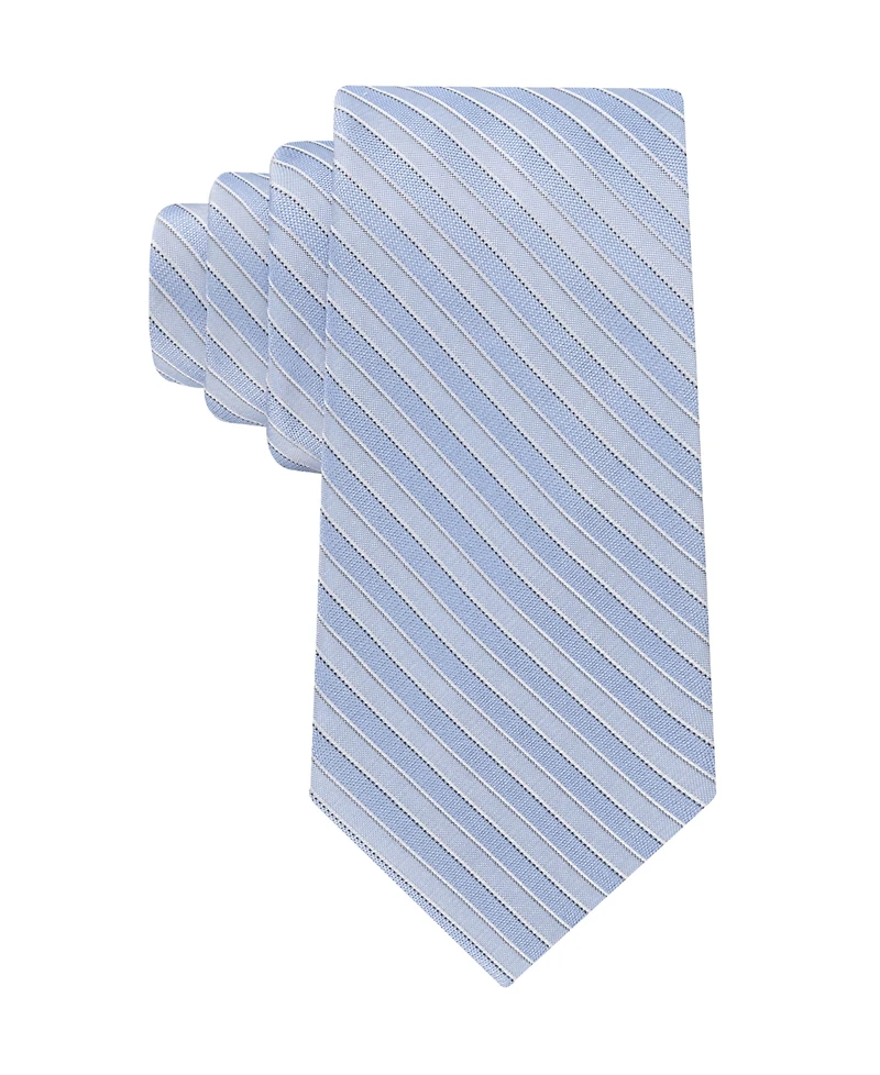 Calvin Klein Men's Classic Fit Manzon Striped Tie